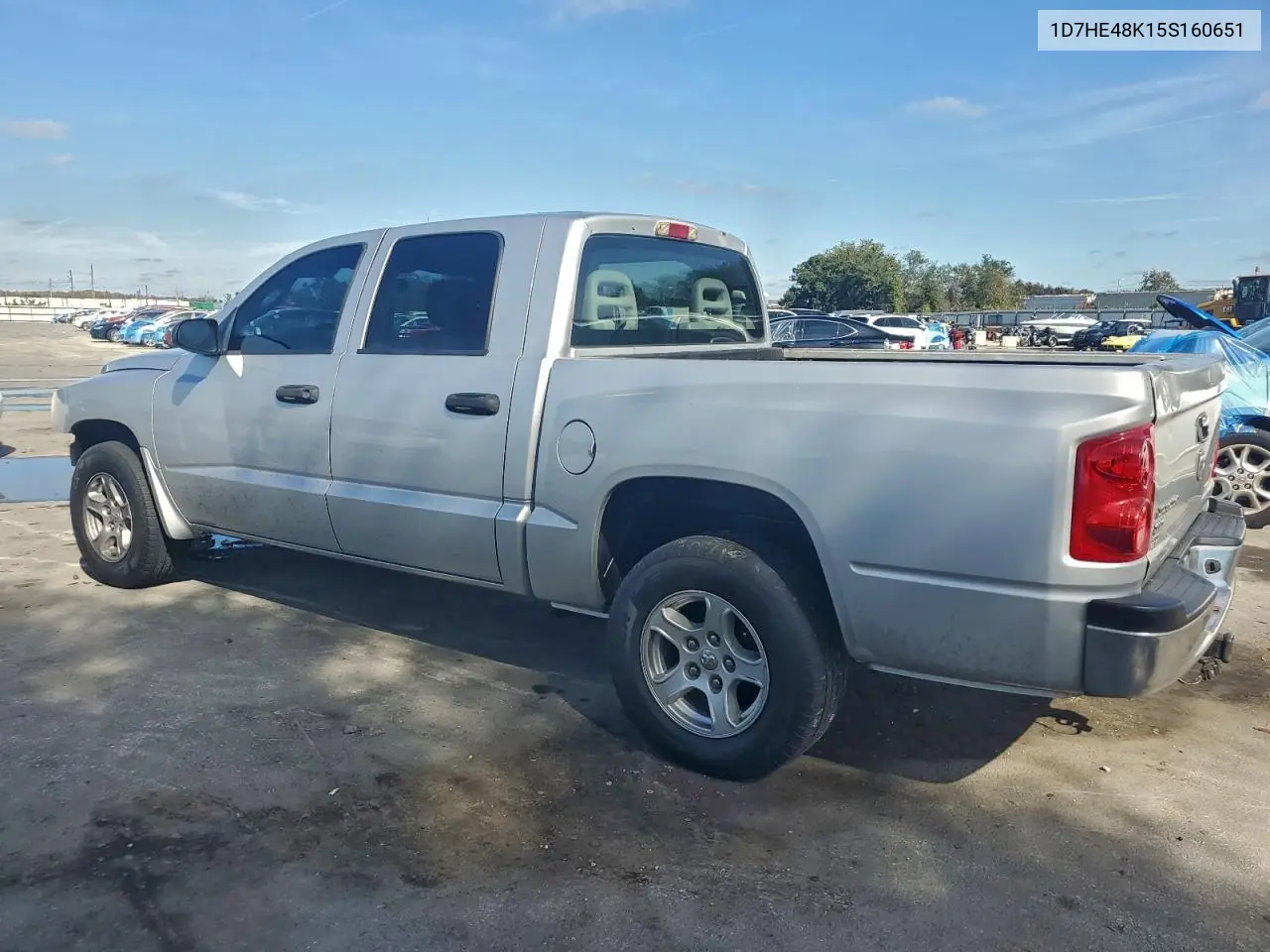 1D7HE48K15S160651 2005 Dodge Dakota Quad Slt
