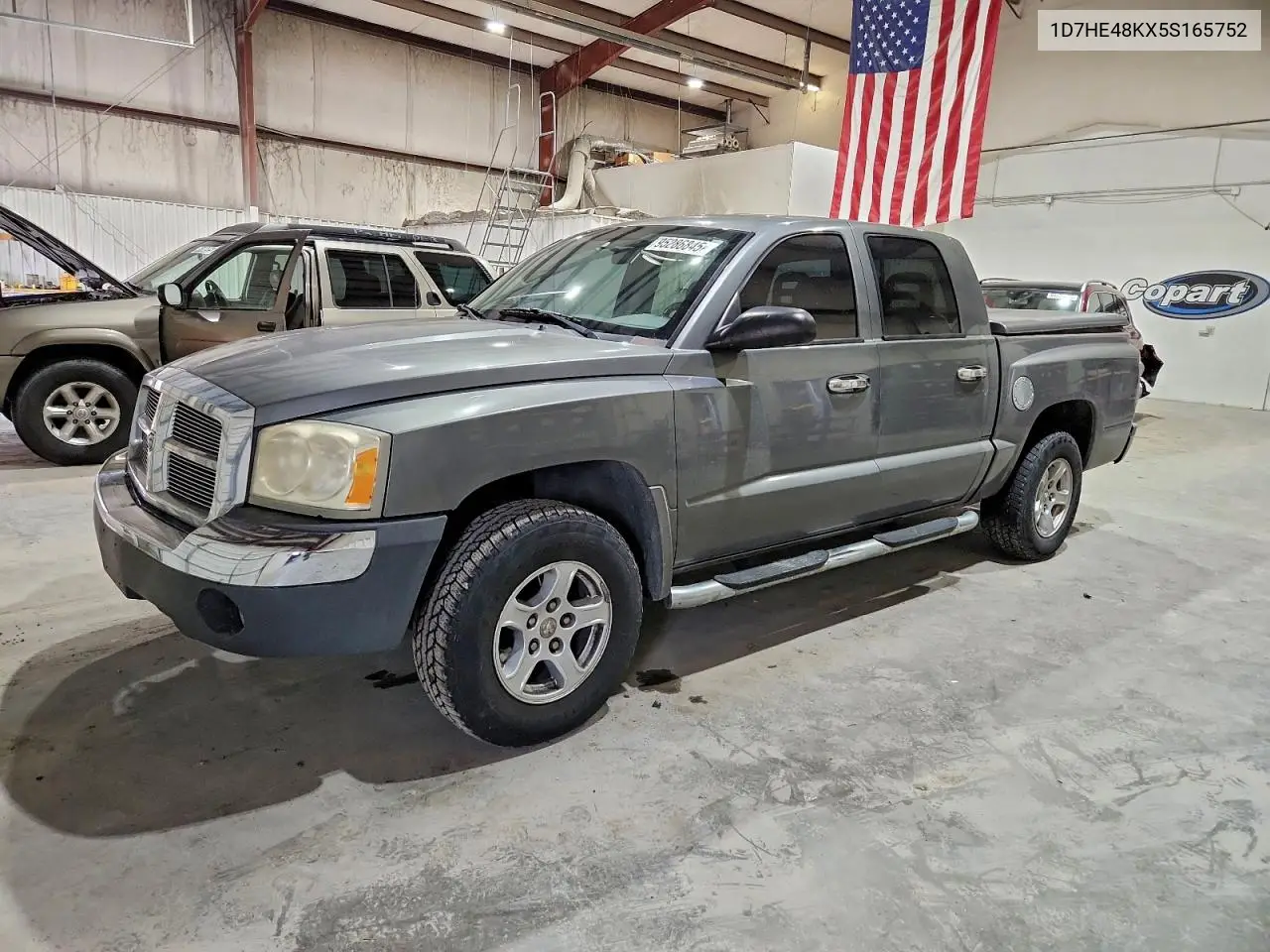 1D7HE48KX5S165752 2005 Dodge Dakota Quad Slt