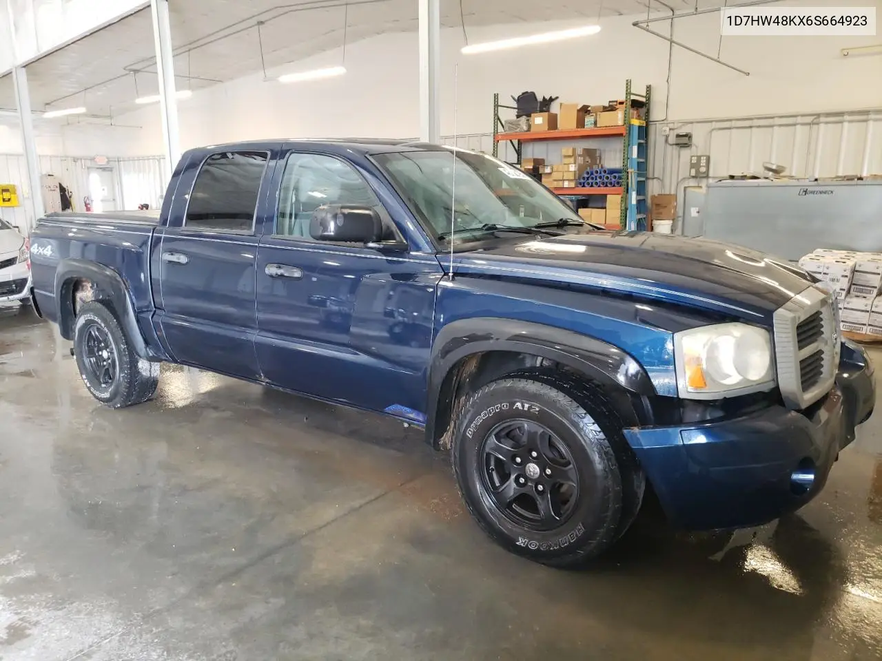 2006 Dodge Dakota Quad Slt VIN: 1D7HW48KX6S664923 Lot: 48756195
