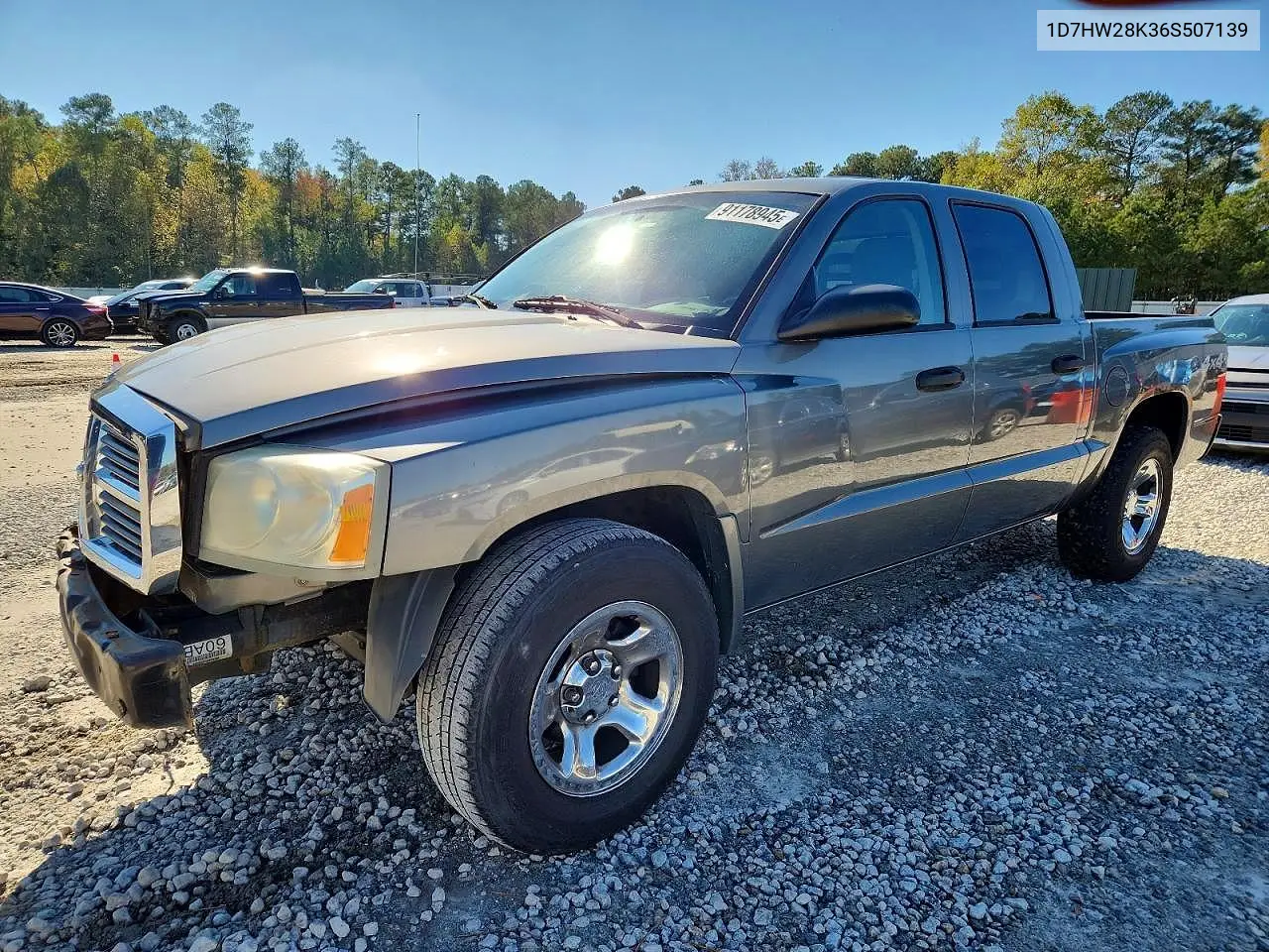 1D7HW28K36S507139 2006 Dodge Dakota Quad