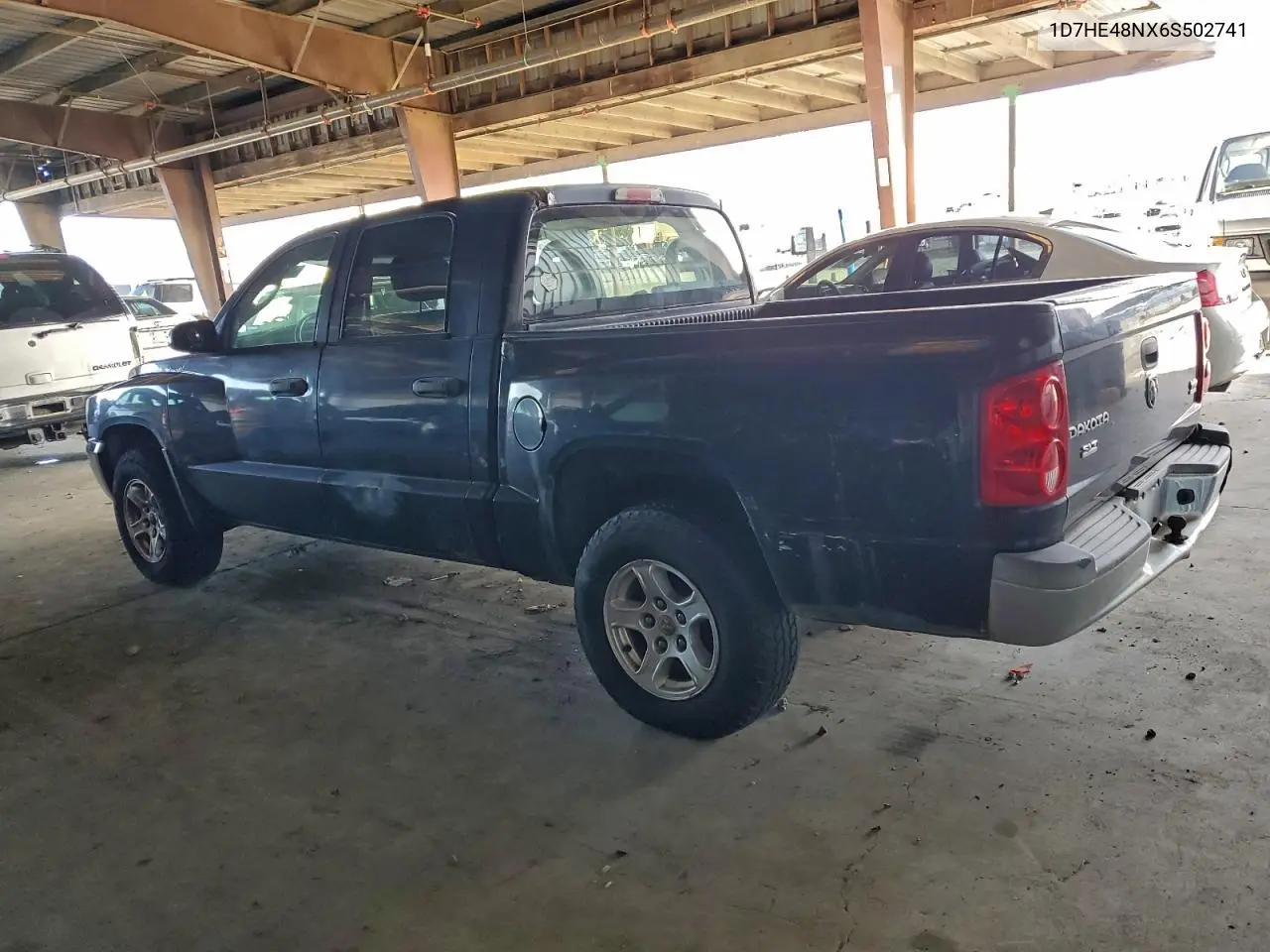 1D7HE48NX6S502741 2006 Dodge Dakota Quad Slt
