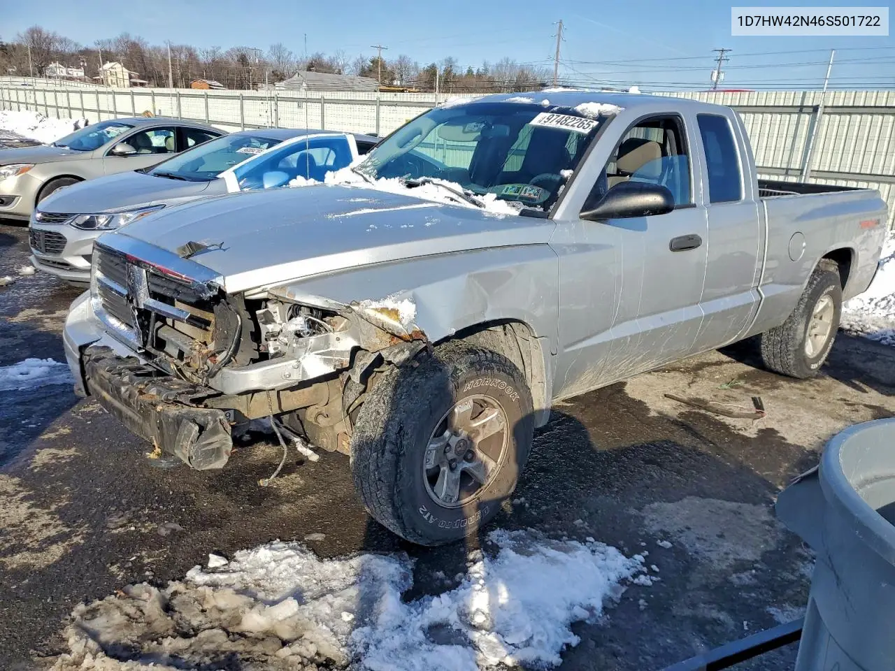 1D7HW42N46S501722 2006 Dodge Dakota Slt