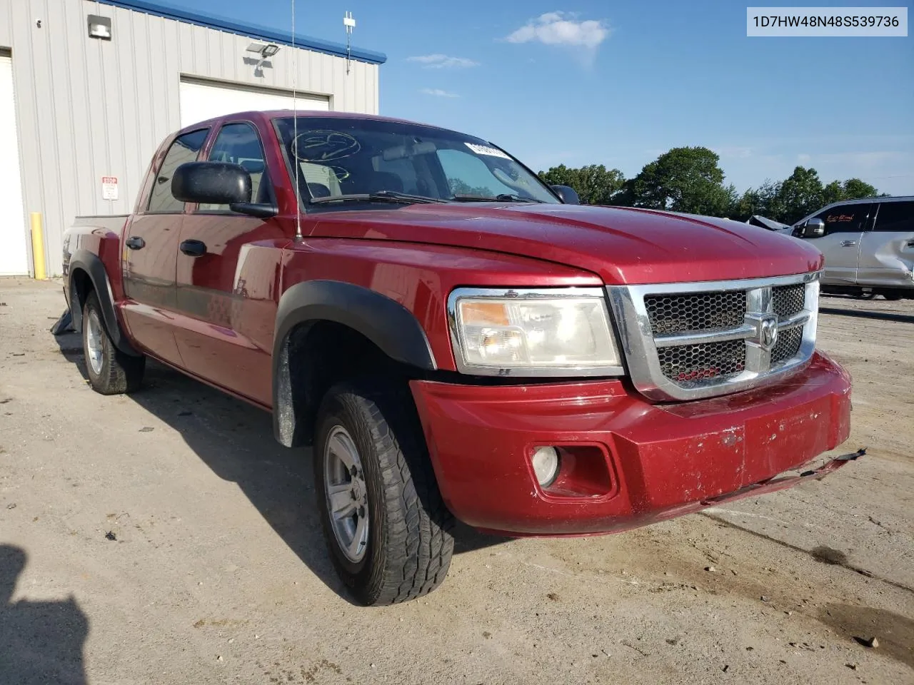 2008 Dodge Dakota Quad Slt VIN: 1D7HW48N48S539736 Lot: 57691773