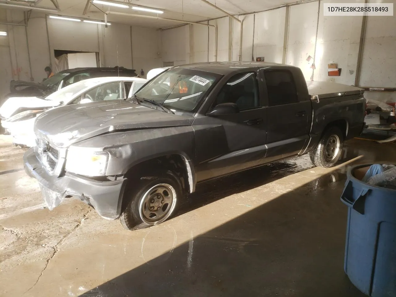 2008 Dodge Dakota Quad VIN: 1D7HE28K28S518493 Lot: 86274444