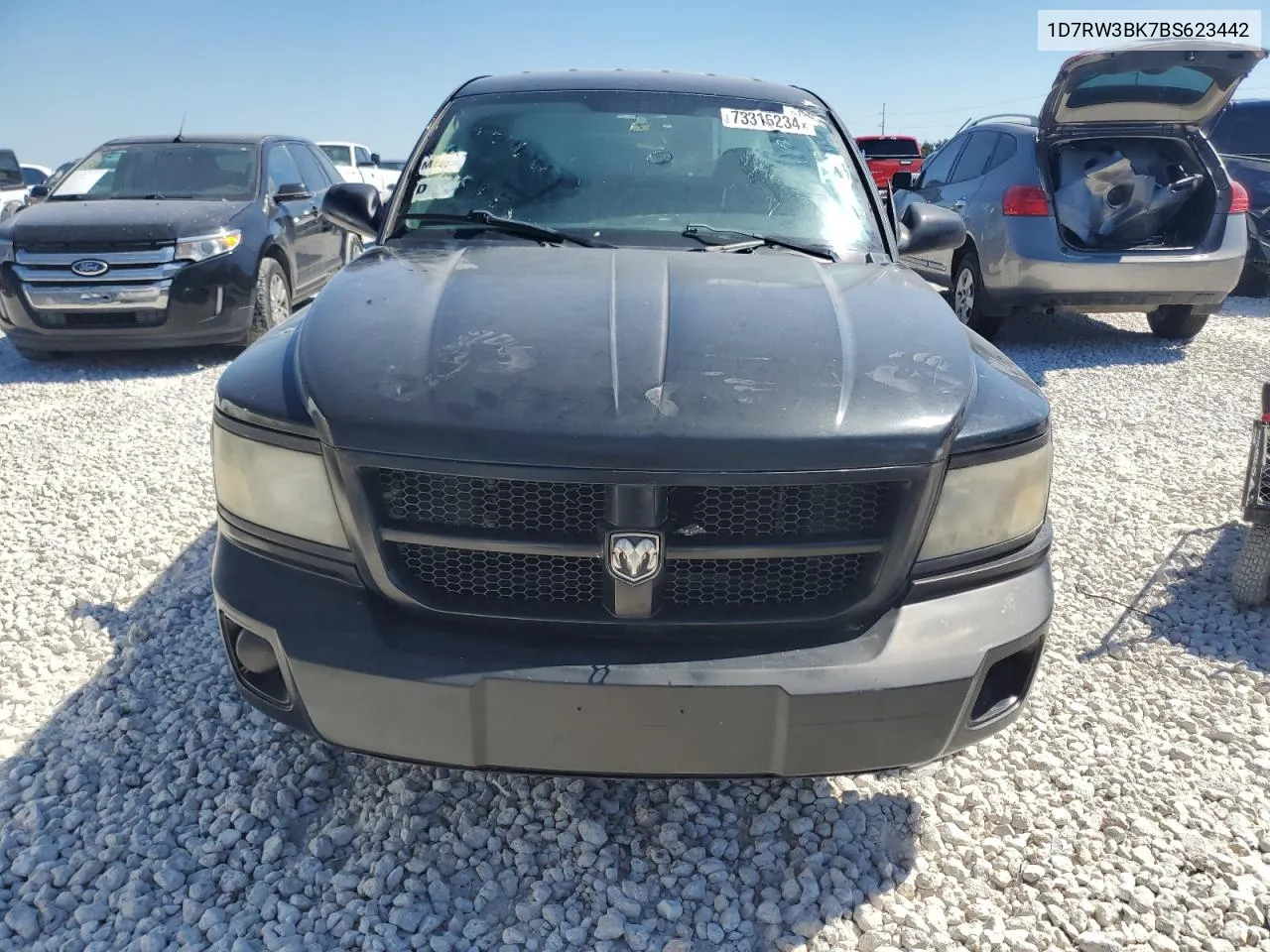 2011 Dodge Dakota Slt VIN: 1D7RW3BK7BS623442 Lot: 73316234