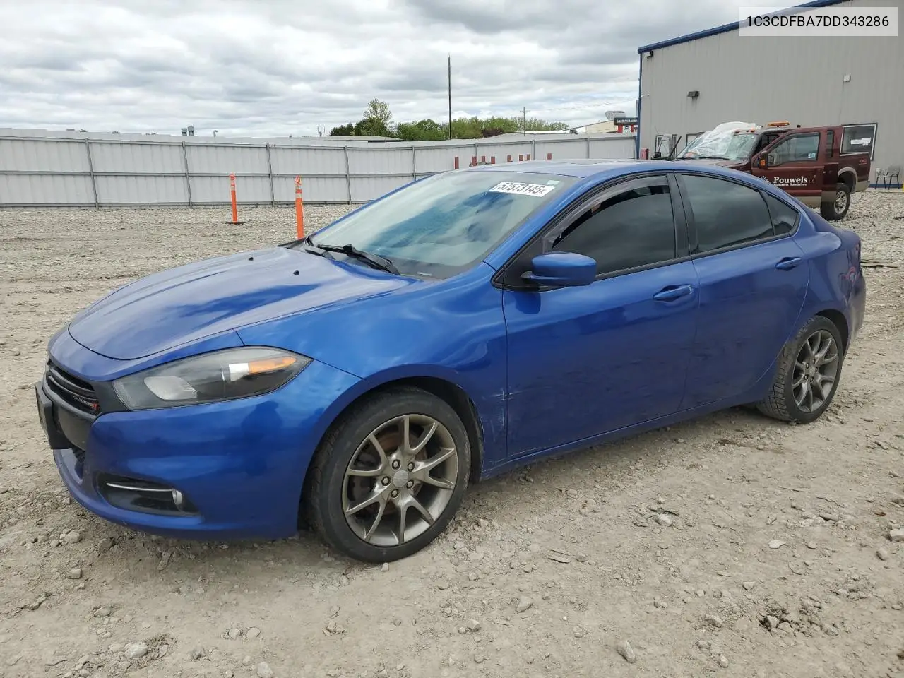 2013 Dodge Dart Sxt VIN: 1C3CDFBA7DD343286 Lot: 57573145