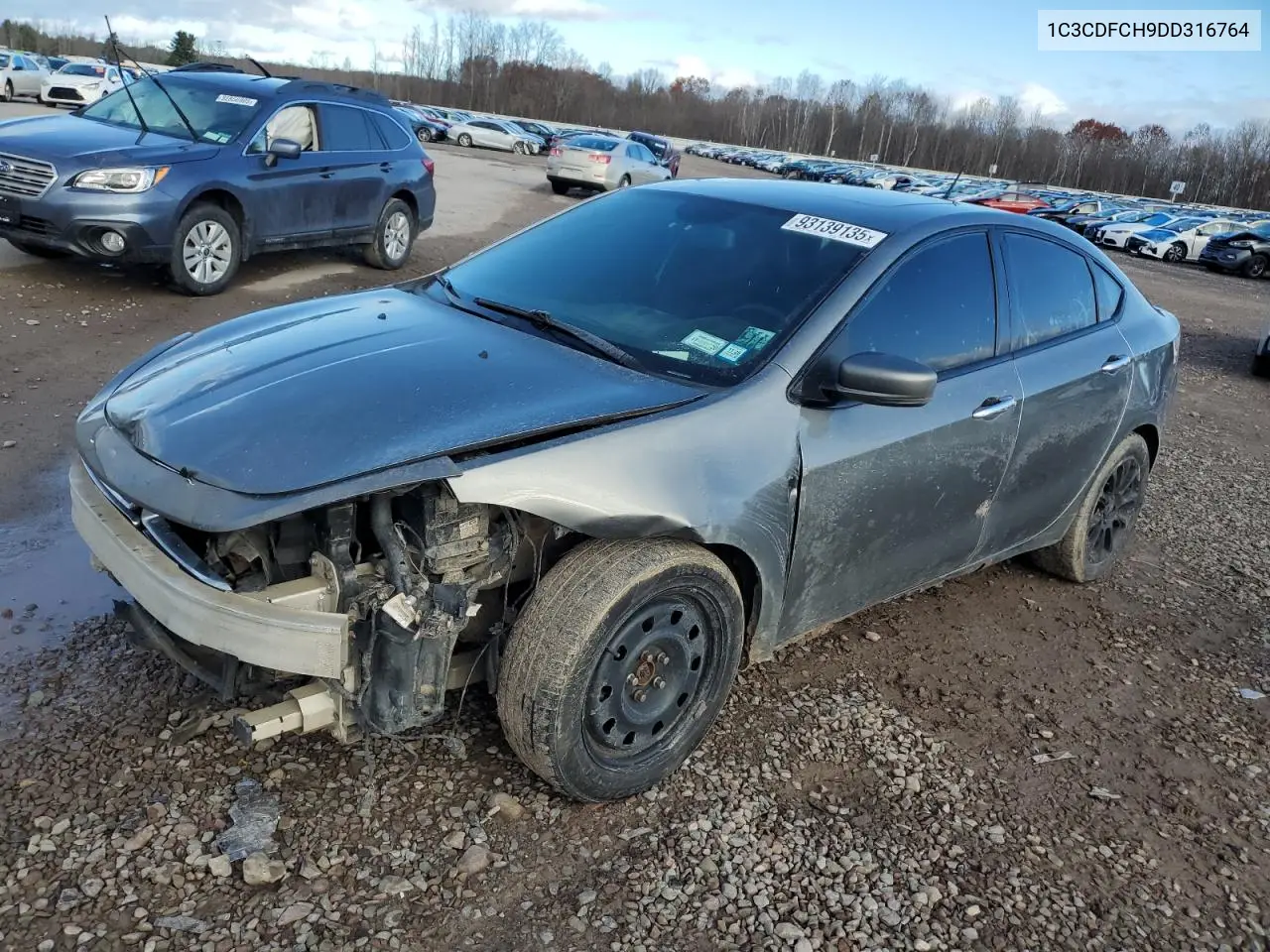 1C3CDFCH9DD316764 2013 Dodge Dart Limited