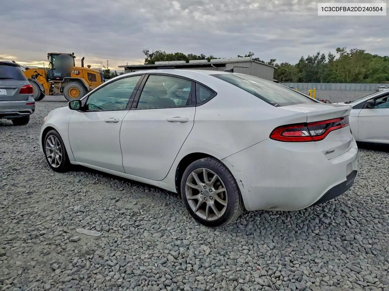 1C3CDFBA2DD240504 2013 Dodge Dart Sxt