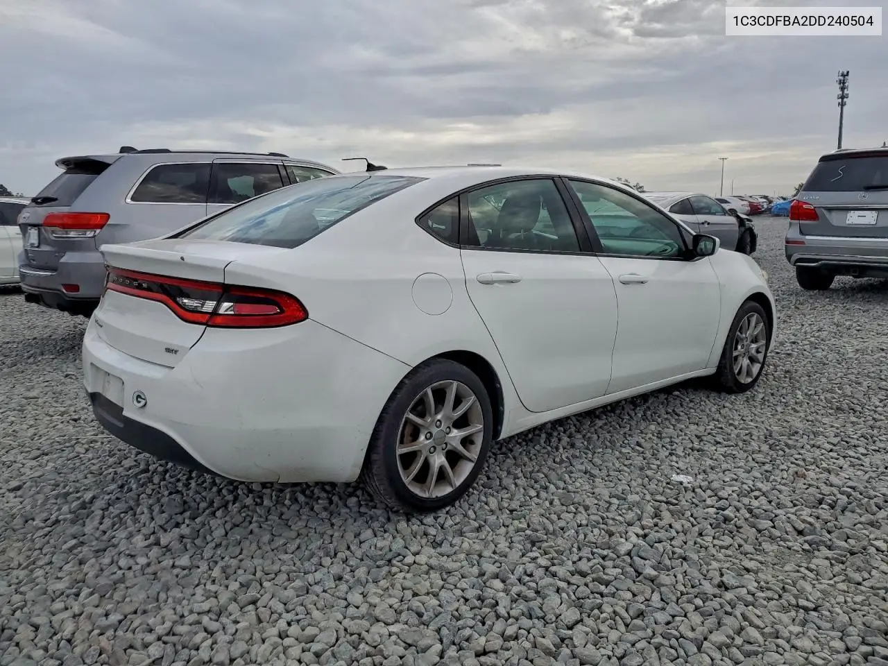 1C3CDFBA2DD240504 2013 Dodge Dart Sxt
