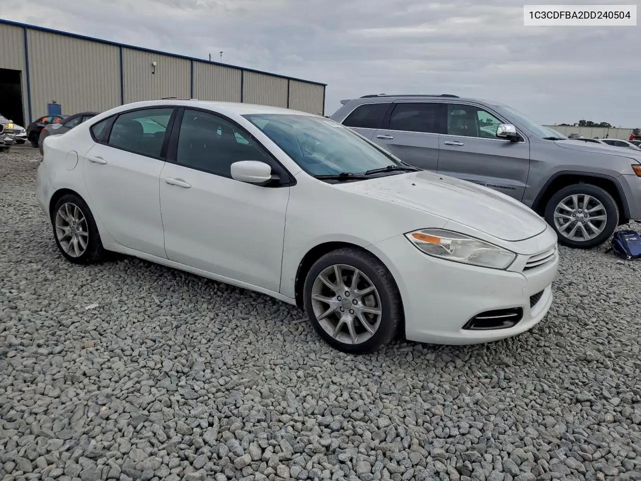 1C3CDFBA2DD240504 2013 Dodge Dart Sxt