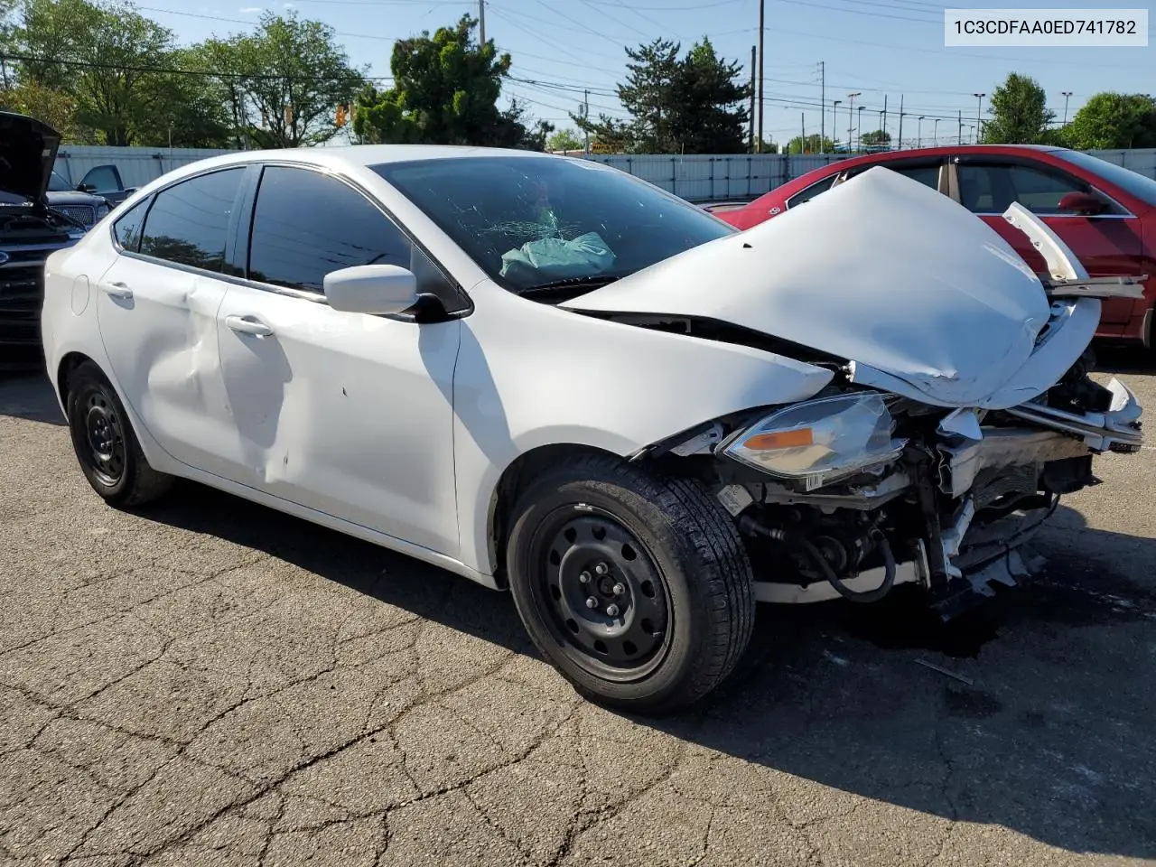 1C3CDFAA0ED741782 2014 Dodge Dart Se