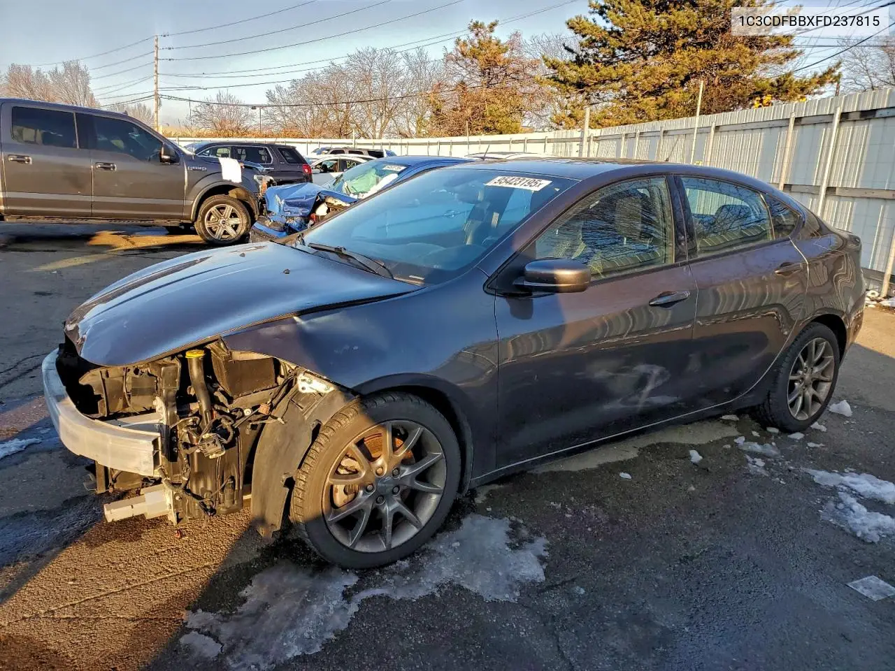 1C3CDFBBXFD237815 2015 Dodge Dart Sxt