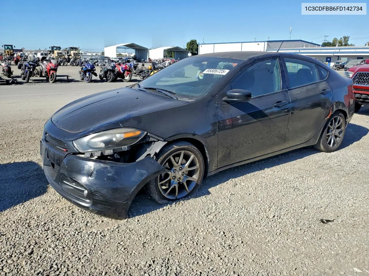 1C3CDFBB6FD142734 2015 Dodge Dart Sxt