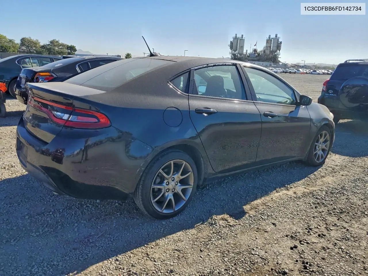 1C3CDFBB6FD142734 2015 Dodge Dart Sxt
