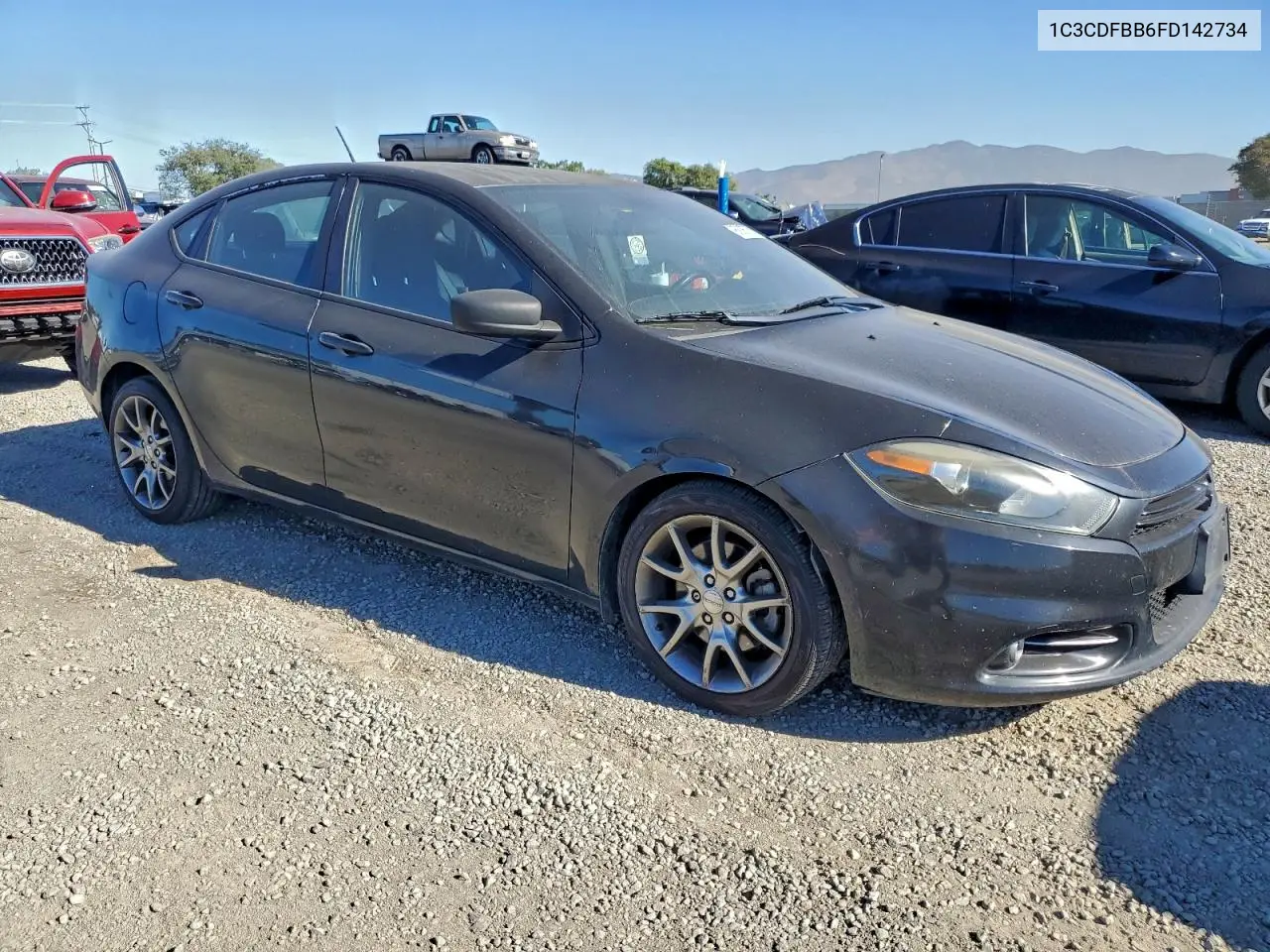 1C3CDFBB6FD142734 2015 Dodge Dart Sxt