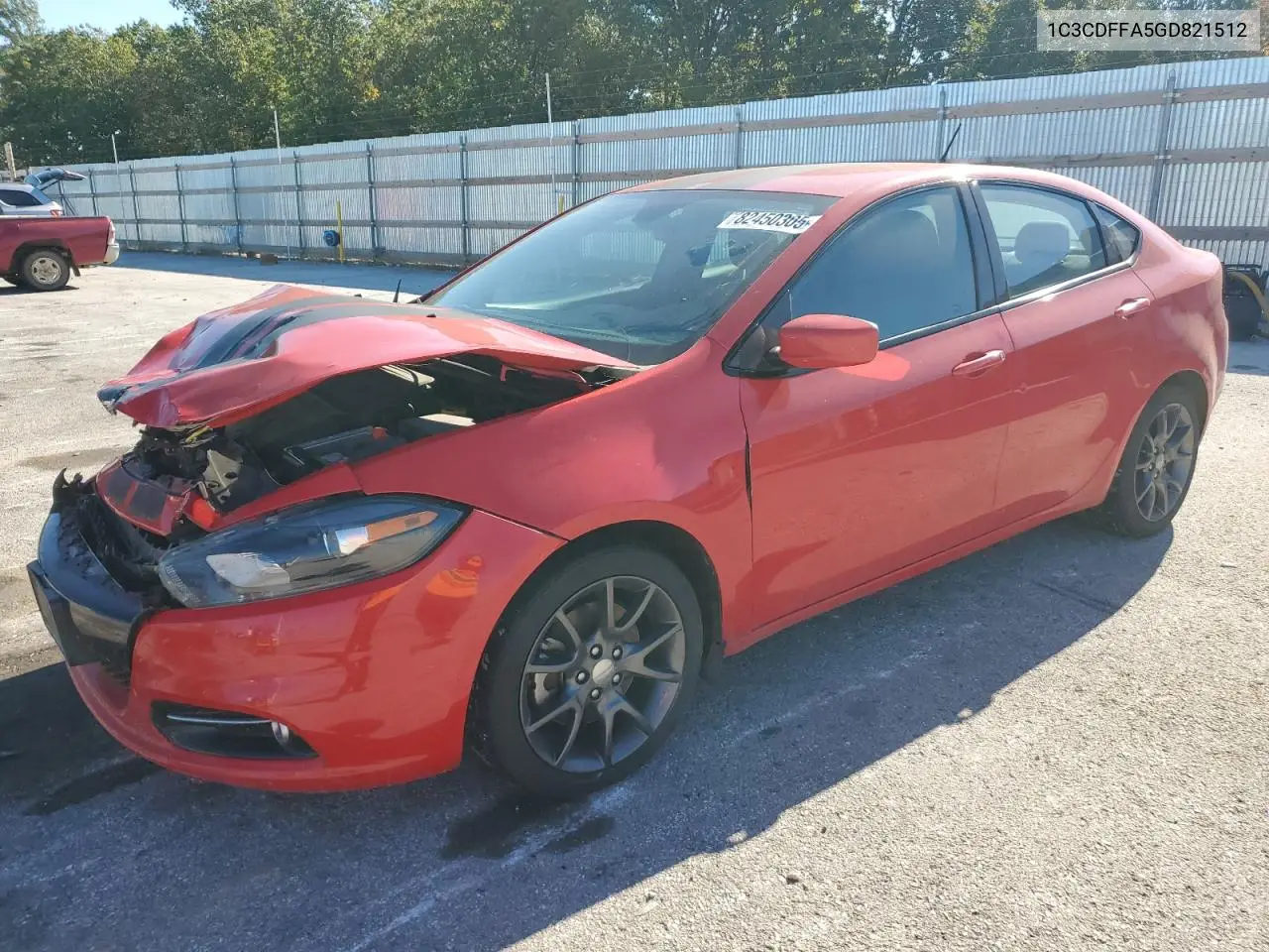 1C3CDFFA5GD821512 2016 Dodge Dart Sxt Sport