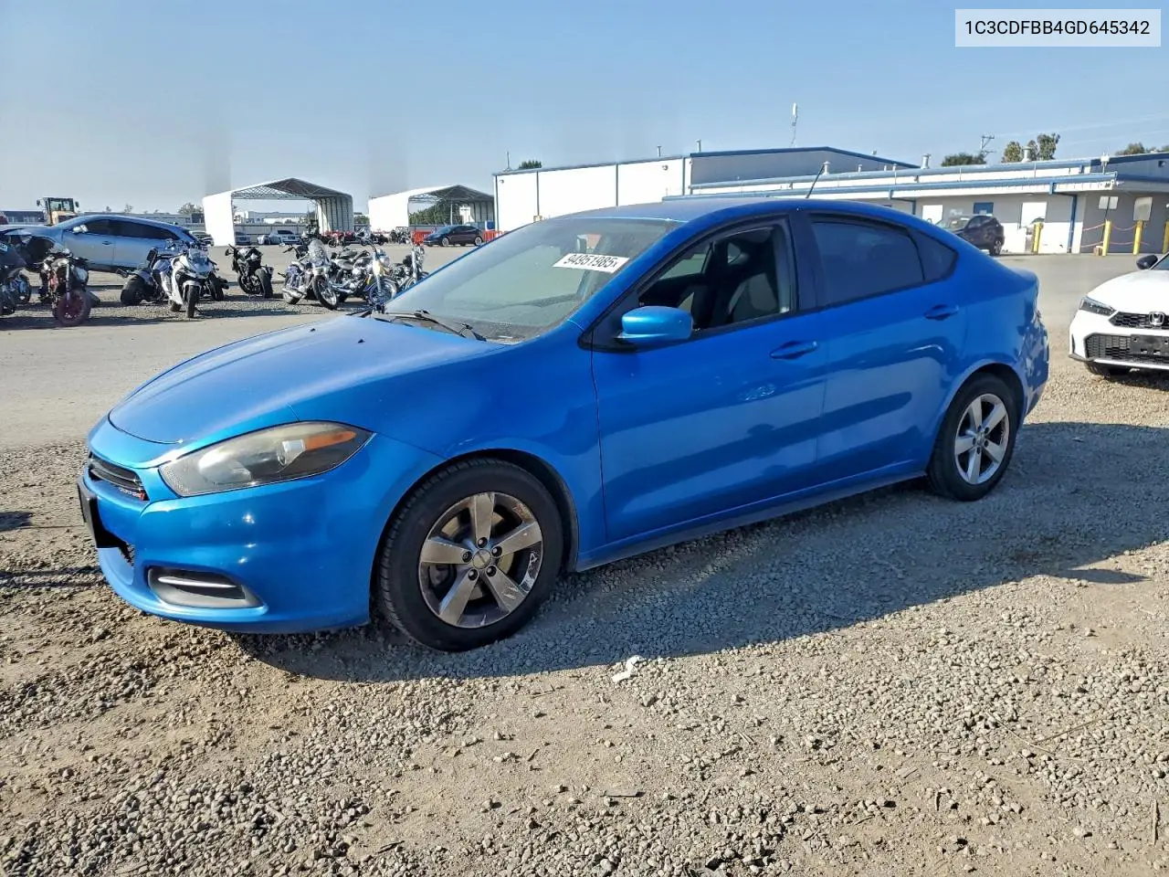 1C3CDFBB4GD645342 2016 Dodge Dart Sxt