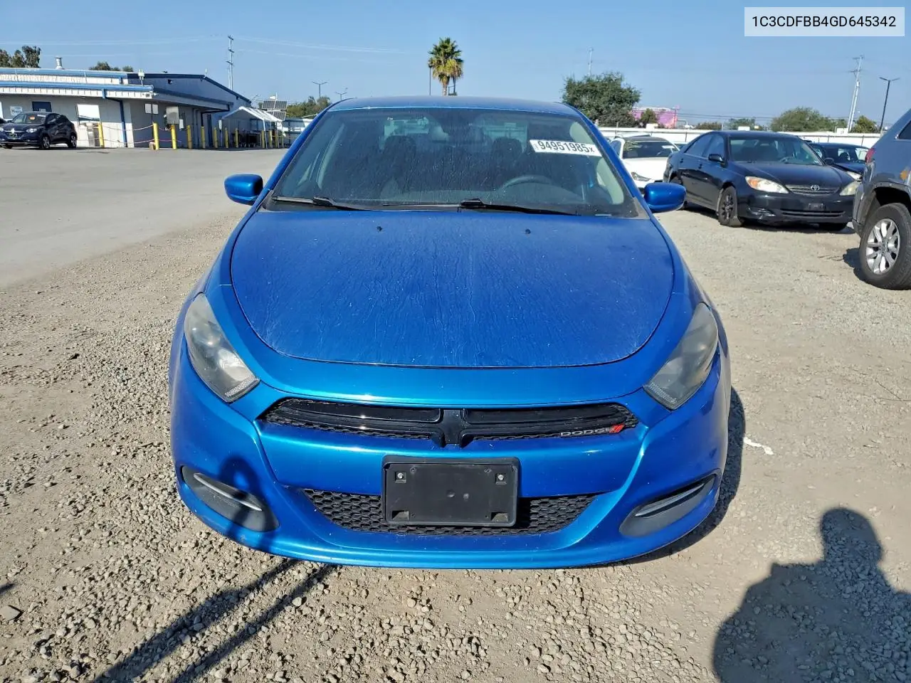 1C3CDFBB4GD645342 2016 Dodge Dart Sxt