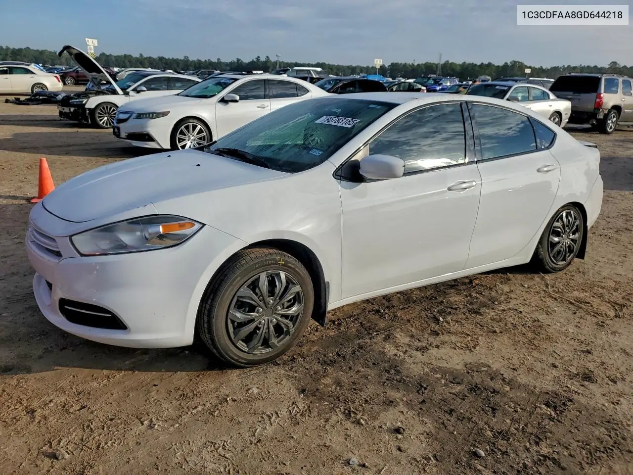 1C3CDFAA8GD644218 2016 Dodge Dart Se