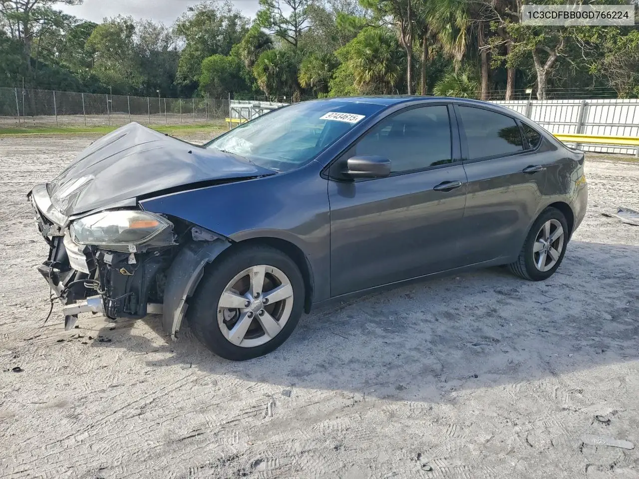 1C3CDFBB0GD766224 2016 Dodge Dart Sxt