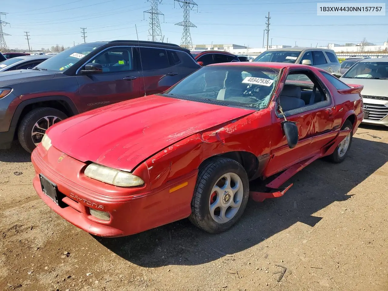 1992 Dodge Daytona Es VIN: 1B3XW4430NN157757 Lot: 48942936