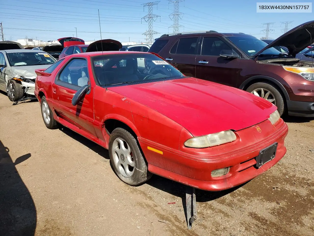 1992 Dodge Daytona Es VIN: 1B3XW4430NN157757 Lot: 48942936