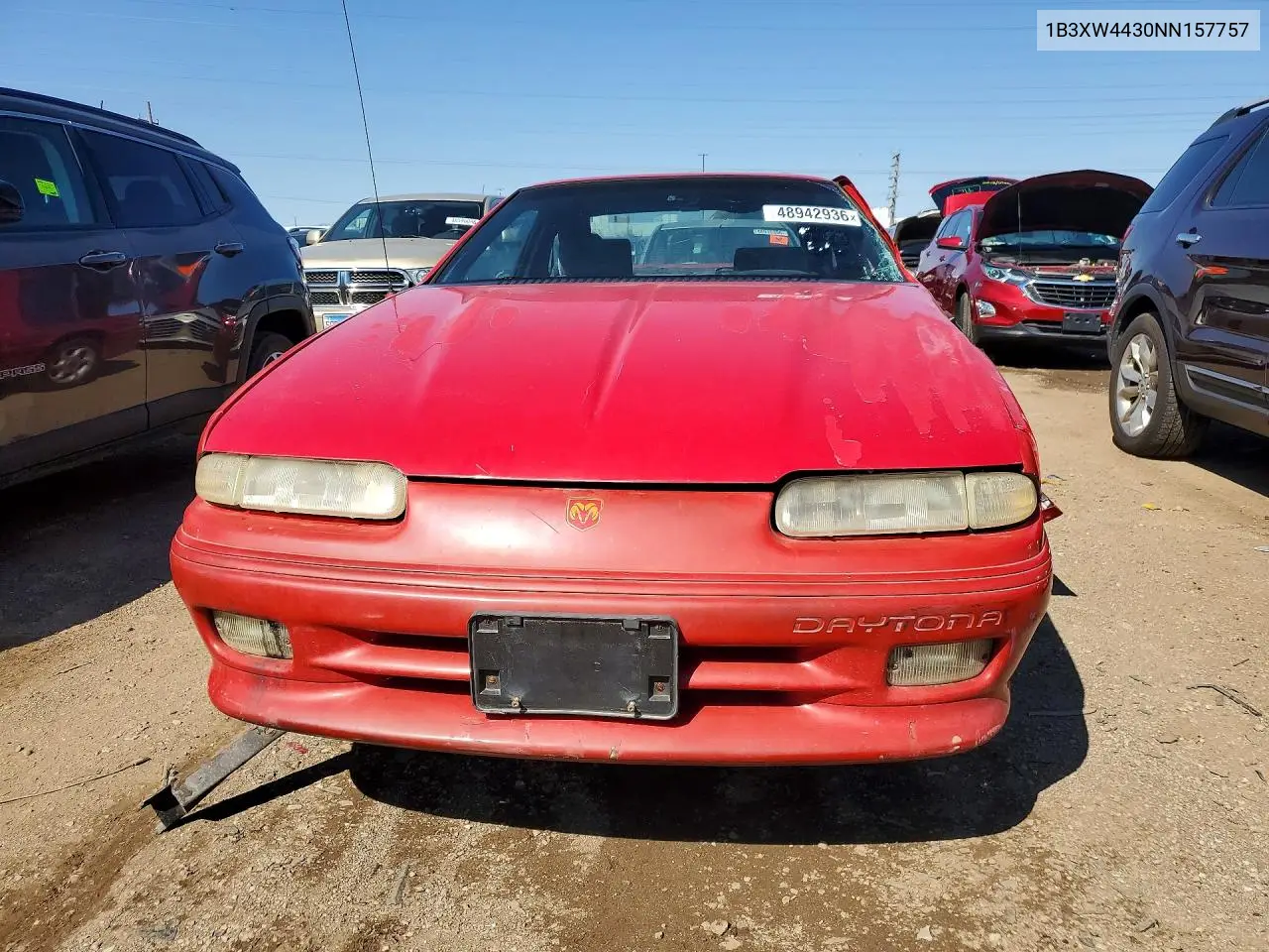 1992 Dodge Daytona Es VIN: 1B3XW4430NN157757 Lot: 48942936