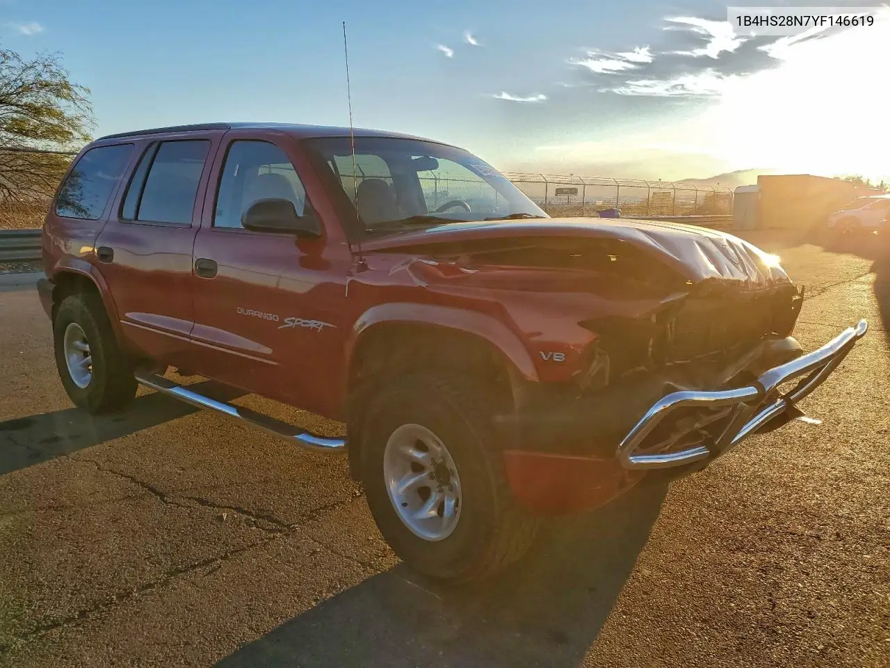 1B4HS28N7YF146619 2000 Dodge Durango