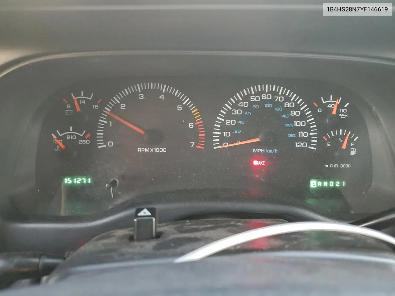 1B4HS28N7YF146619 2000 Dodge Durango