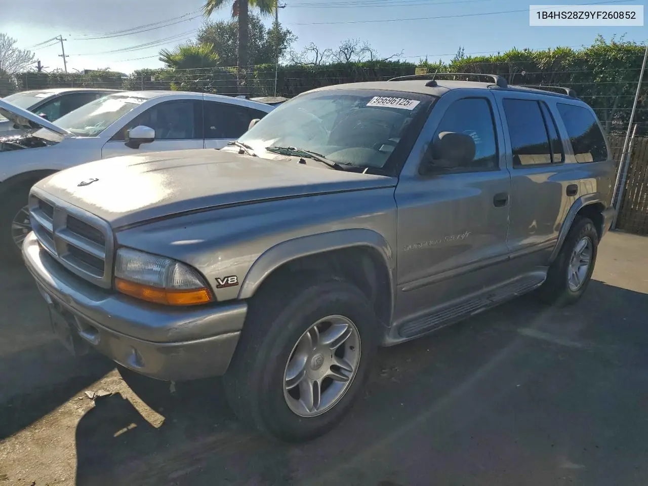 1B4HS28Z9YF260852 2000 Dodge Durango