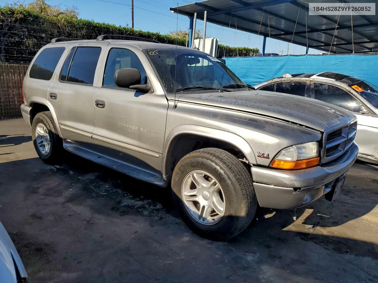 1B4HS28Z9YF260852 2000 Dodge Durango