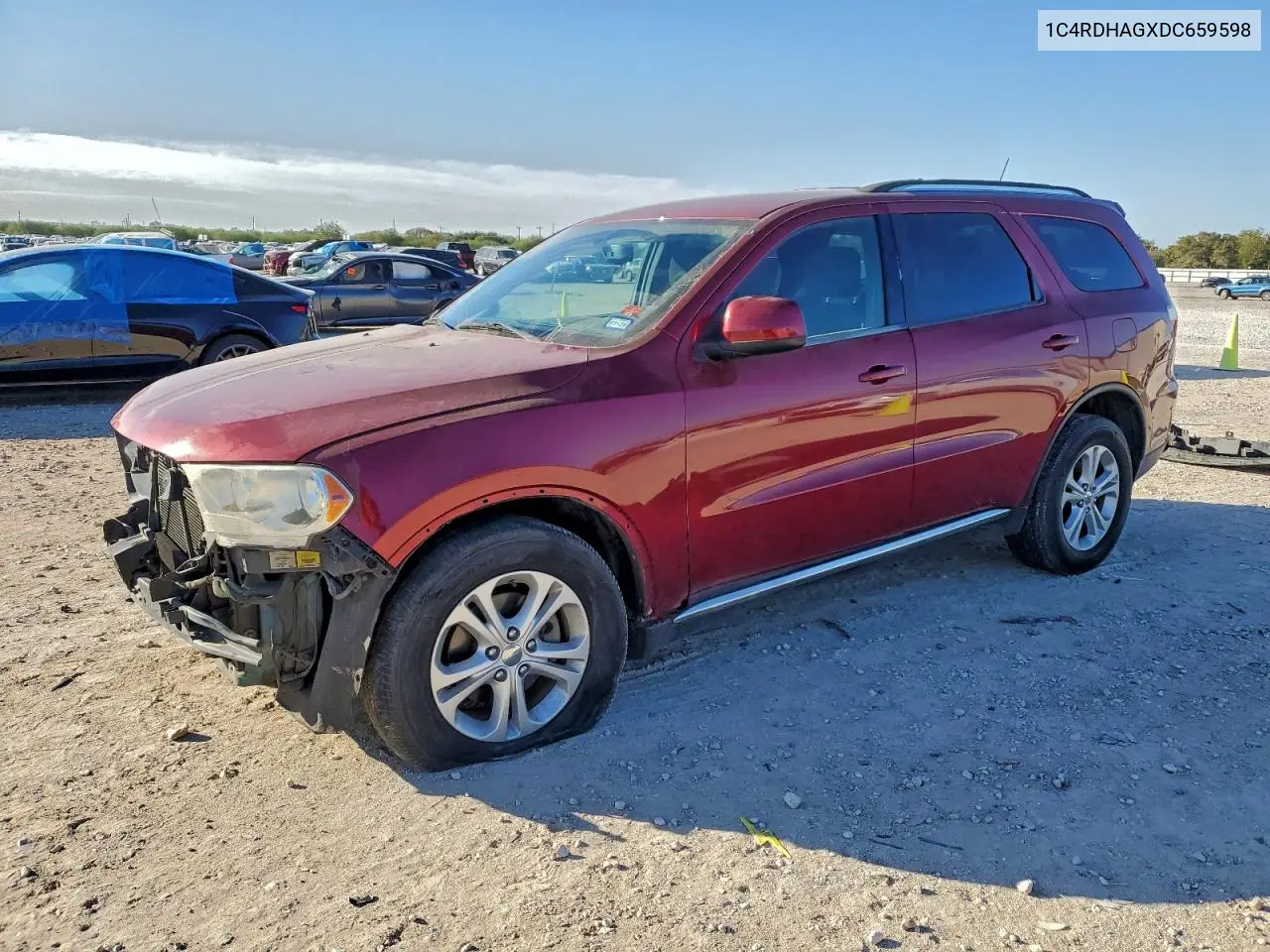 1C4RDHAGXDC659598 2013 Dodge Durango Sxt