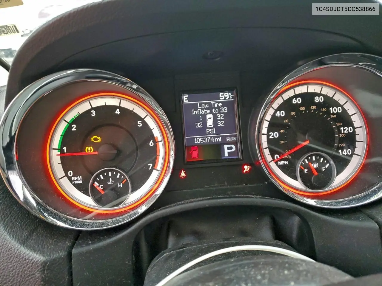 1C4SDJDT5DC538866 2013 Dodge Durango Crew