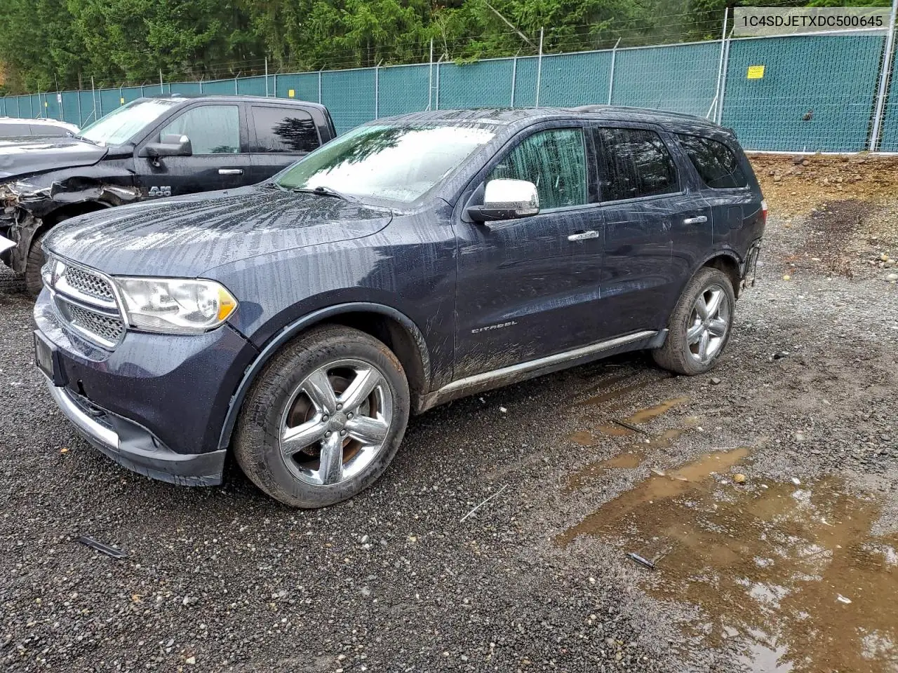 1C4SDJETXDC500645 2013 Dodge Durango Citadel