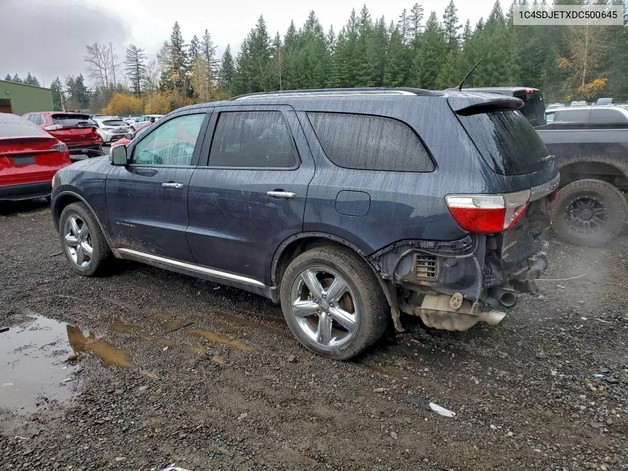1C4SDJETXDC500645 2013 Dodge Durango Citadel