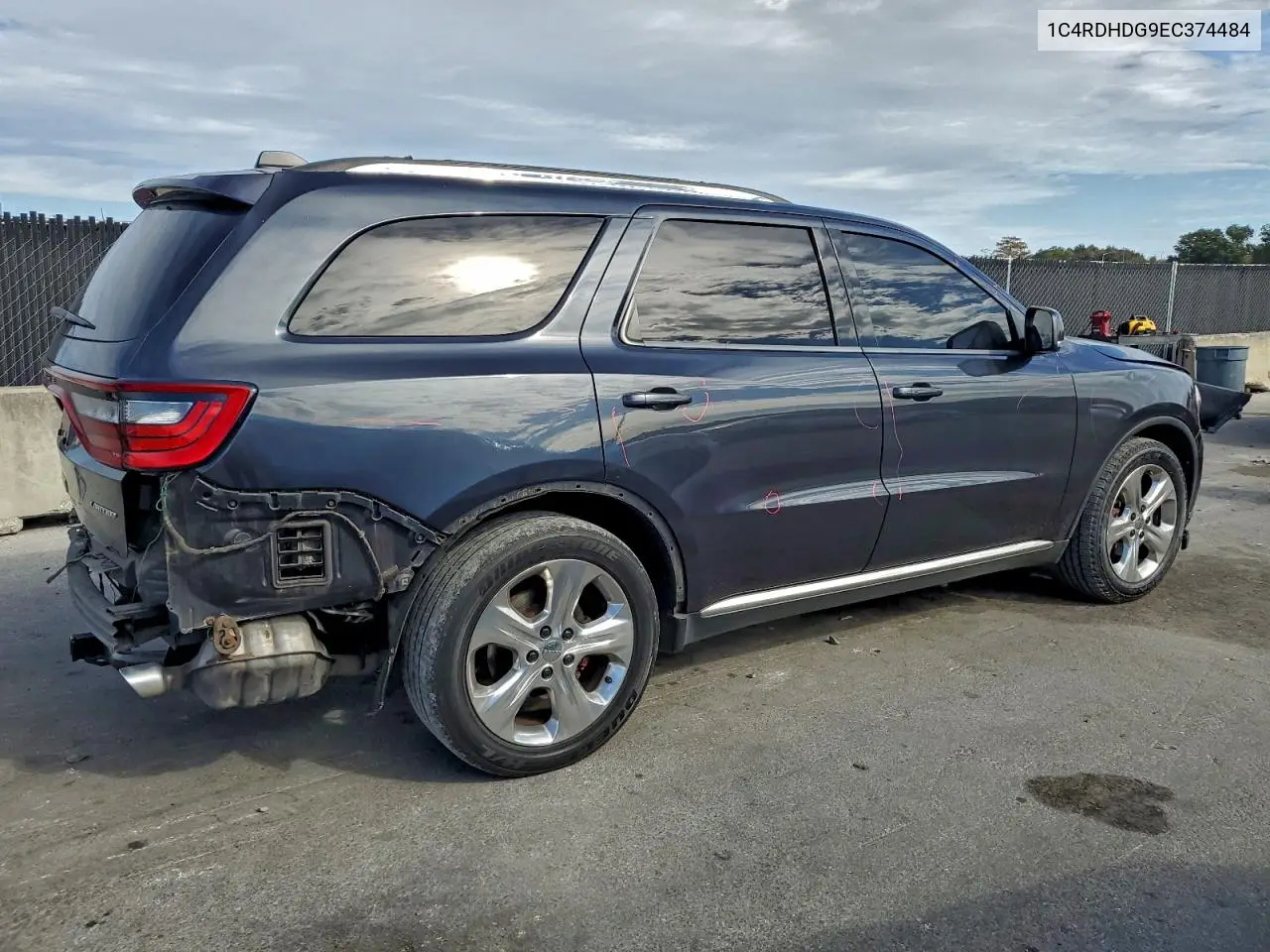 1C4RDHDG9EC374484 2014 Dodge Durango Limited