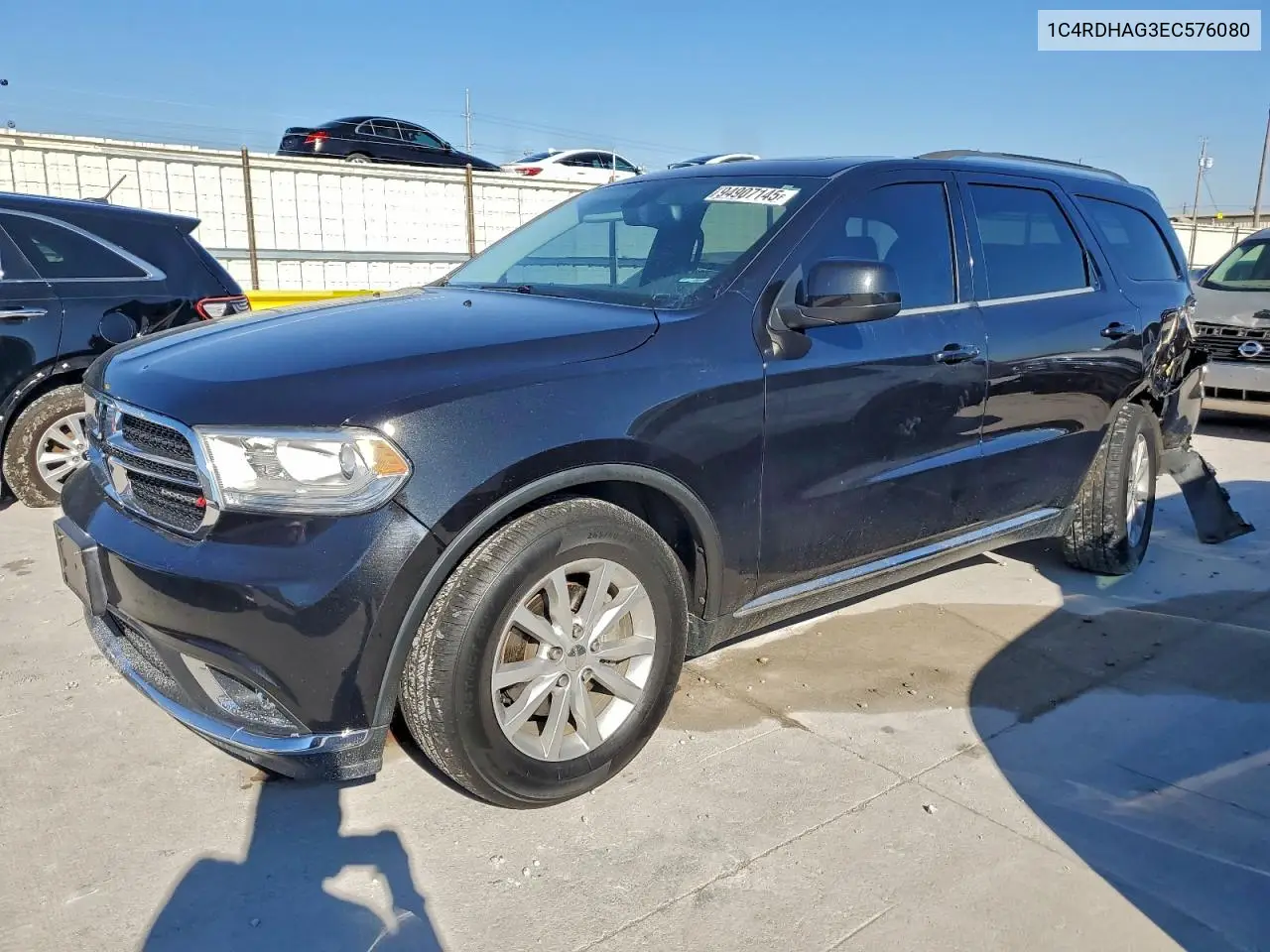 1C4RDHAG3EC576080 2014 Dodge Durango Sxt