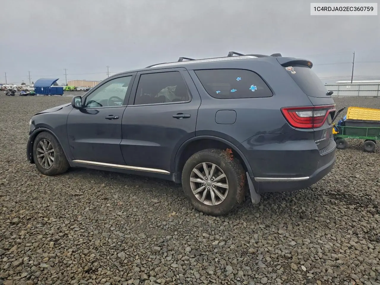 1C4RDJAG2EC360759 2014 Dodge Durango Sxt