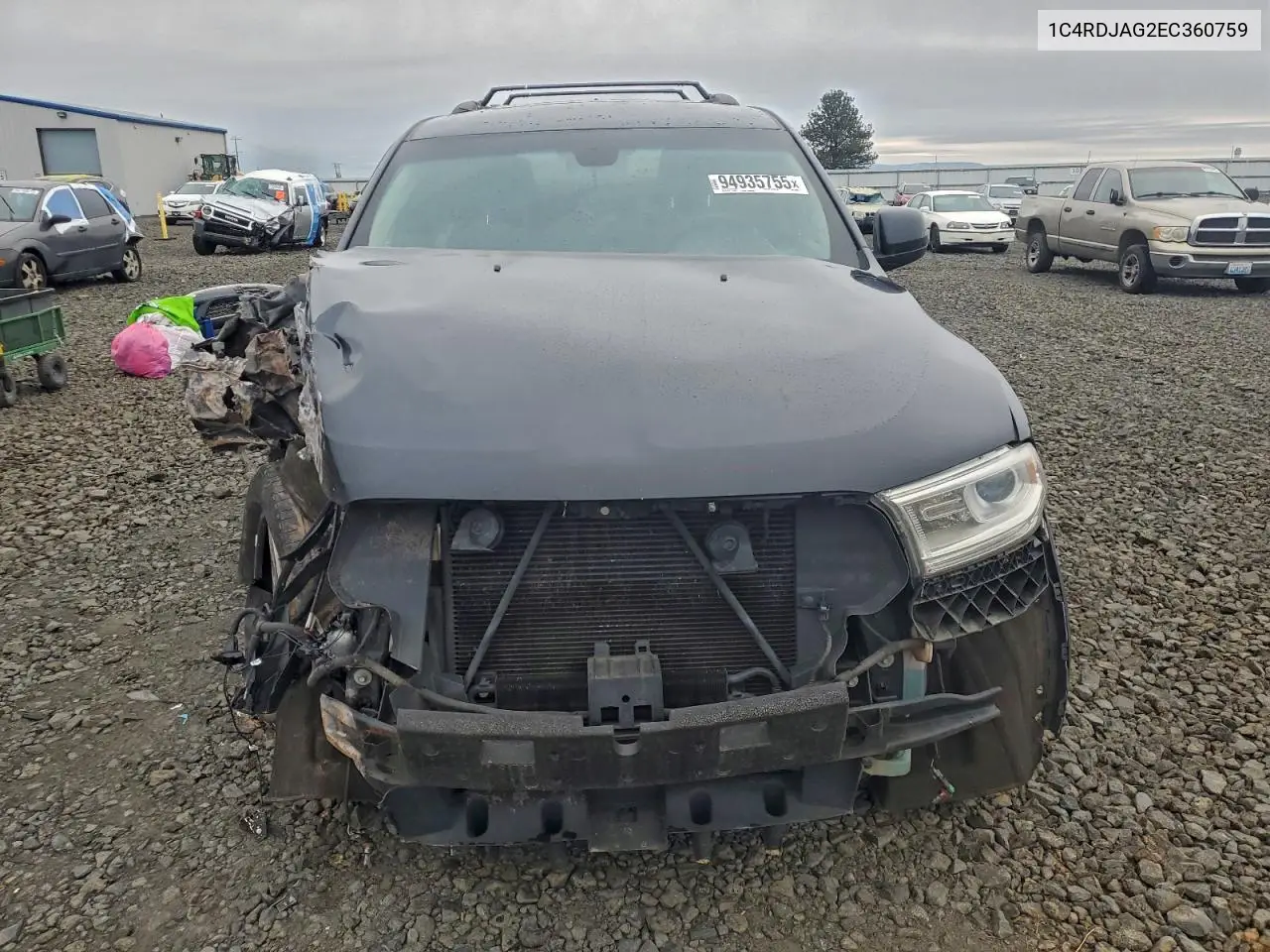1C4RDJAG2EC360759 2014 Dodge Durango Sxt