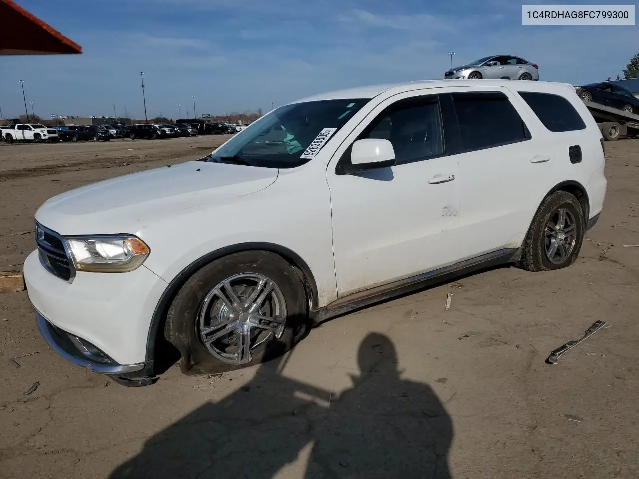 1C4RDHAG8FC799300 2015 Dodge Durango Sxt