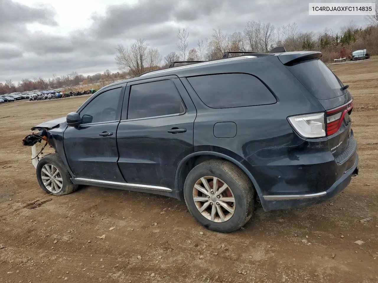 1C4RDJAGXFC114835 2015 Dodge Durango Sxt