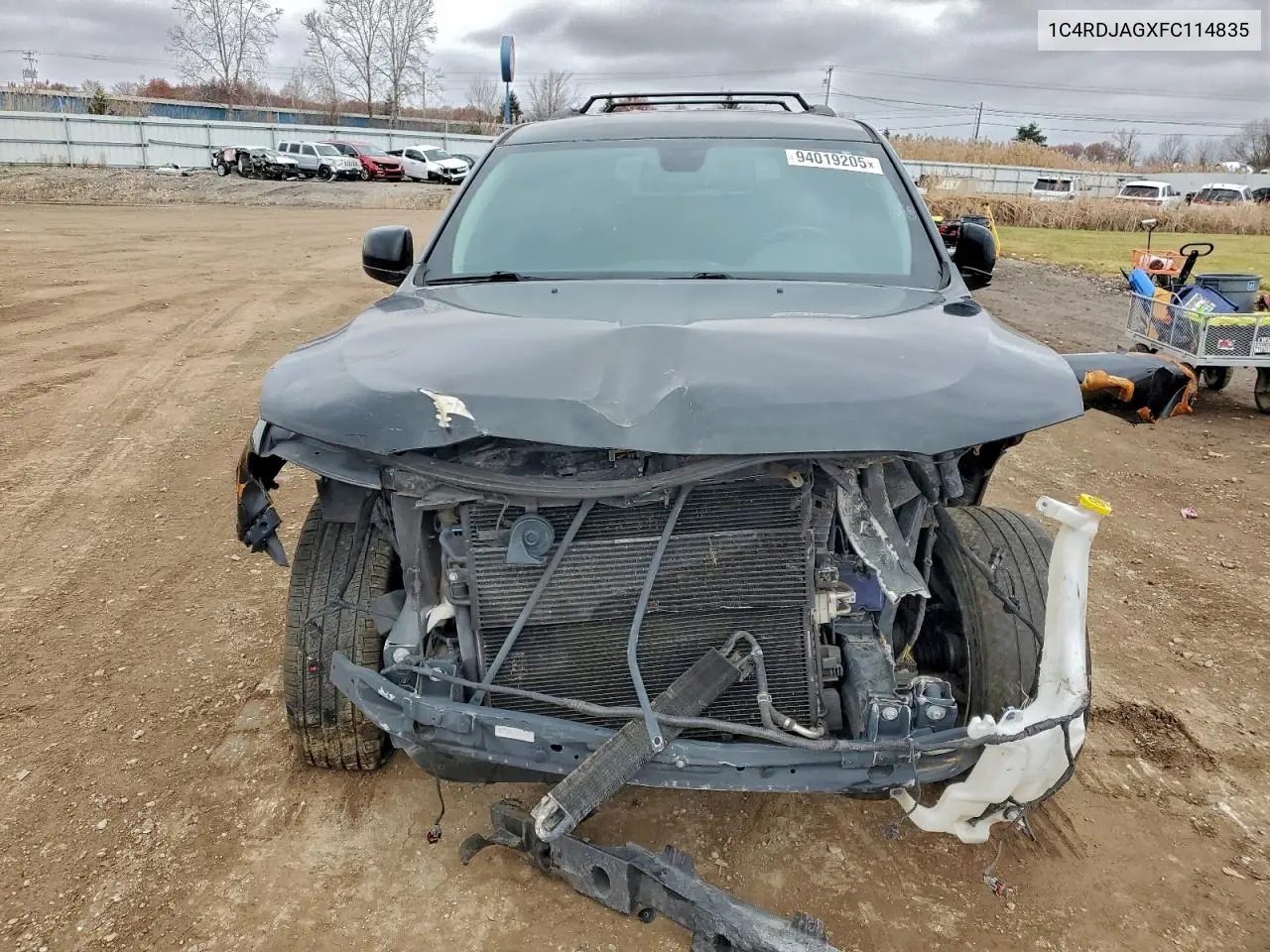 1C4RDJAGXFC114835 2015 Dodge Durango Sxt