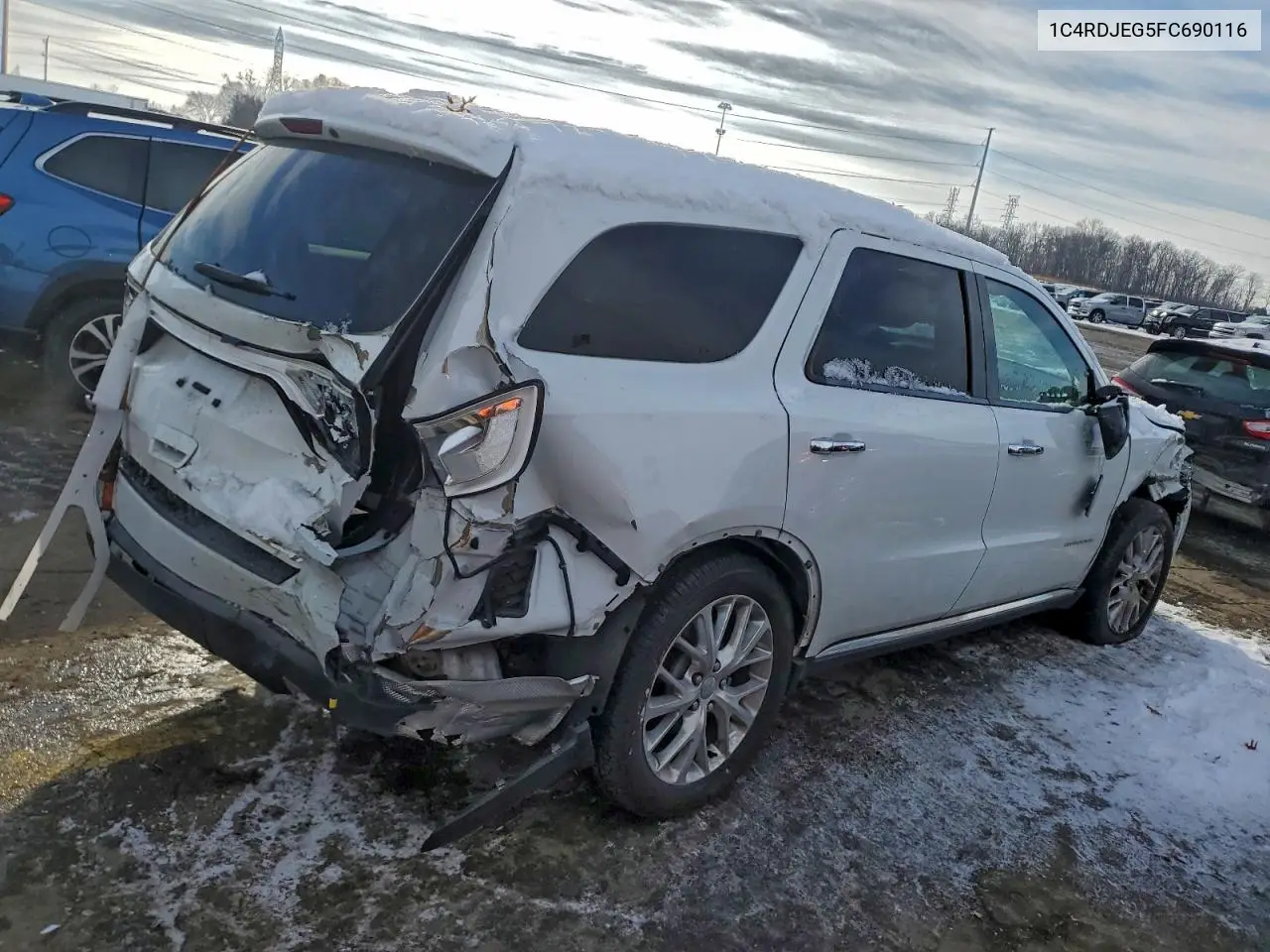 1C4RDJEG5FC690116 2015 Dodge Durango Citadel
