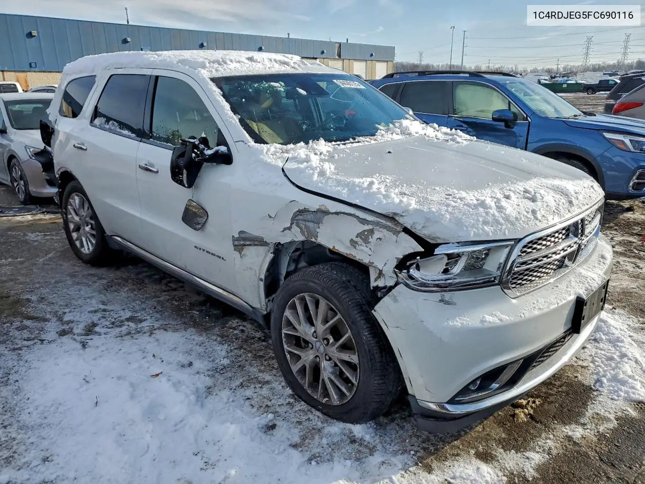 1C4RDJEG5FC690116 2015 Dodge Durango Citadel