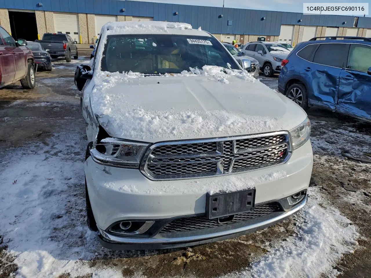 1C4RDJEG5FC690116 2015 Dodge Durango Citadel