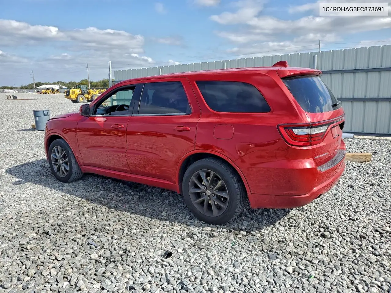 1C4RDHAG3FC873691 2015 Dodge Durango Sxt