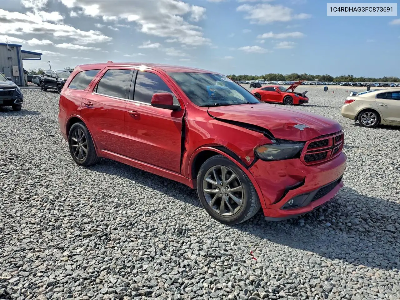1C4RDHAG3FC873691 2015 Dodge Durango Sxt