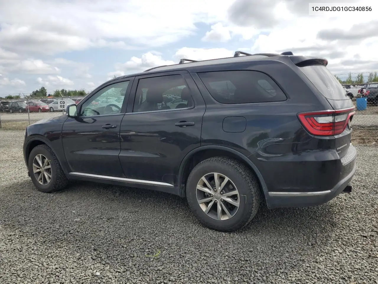 2016 Dodge Durango Limited VIN: 1C4RDJDG1GC340856 Lot: 57787625