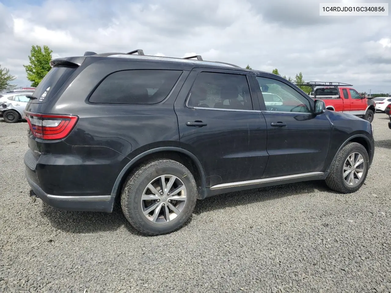 2016 Dodge Durango Limited VIN: 1C4RDJDG1GC340856 Lot: 57787625