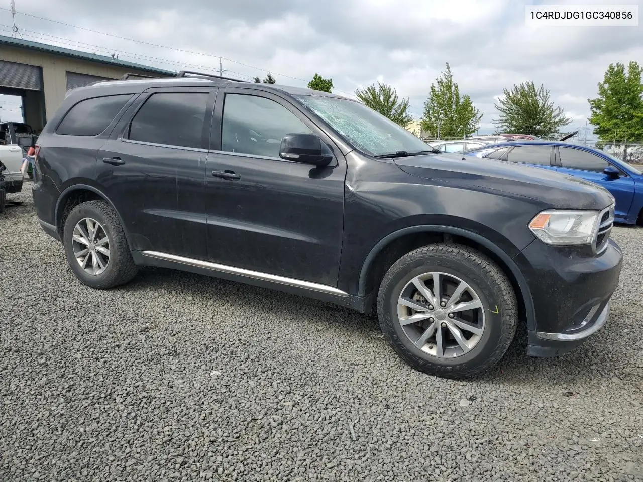 2016 Dodge Durango Limited VIN: 1C4RDJDG1GC340856 Lot: 57787625